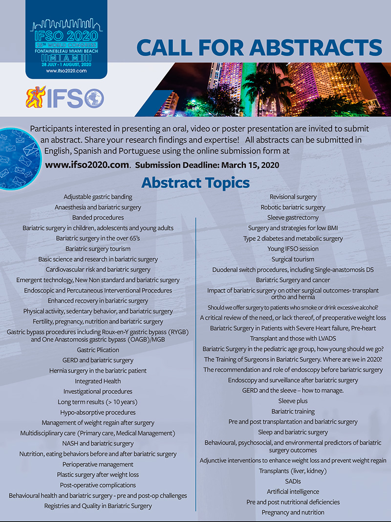 25th World Congress - IFSO 2020