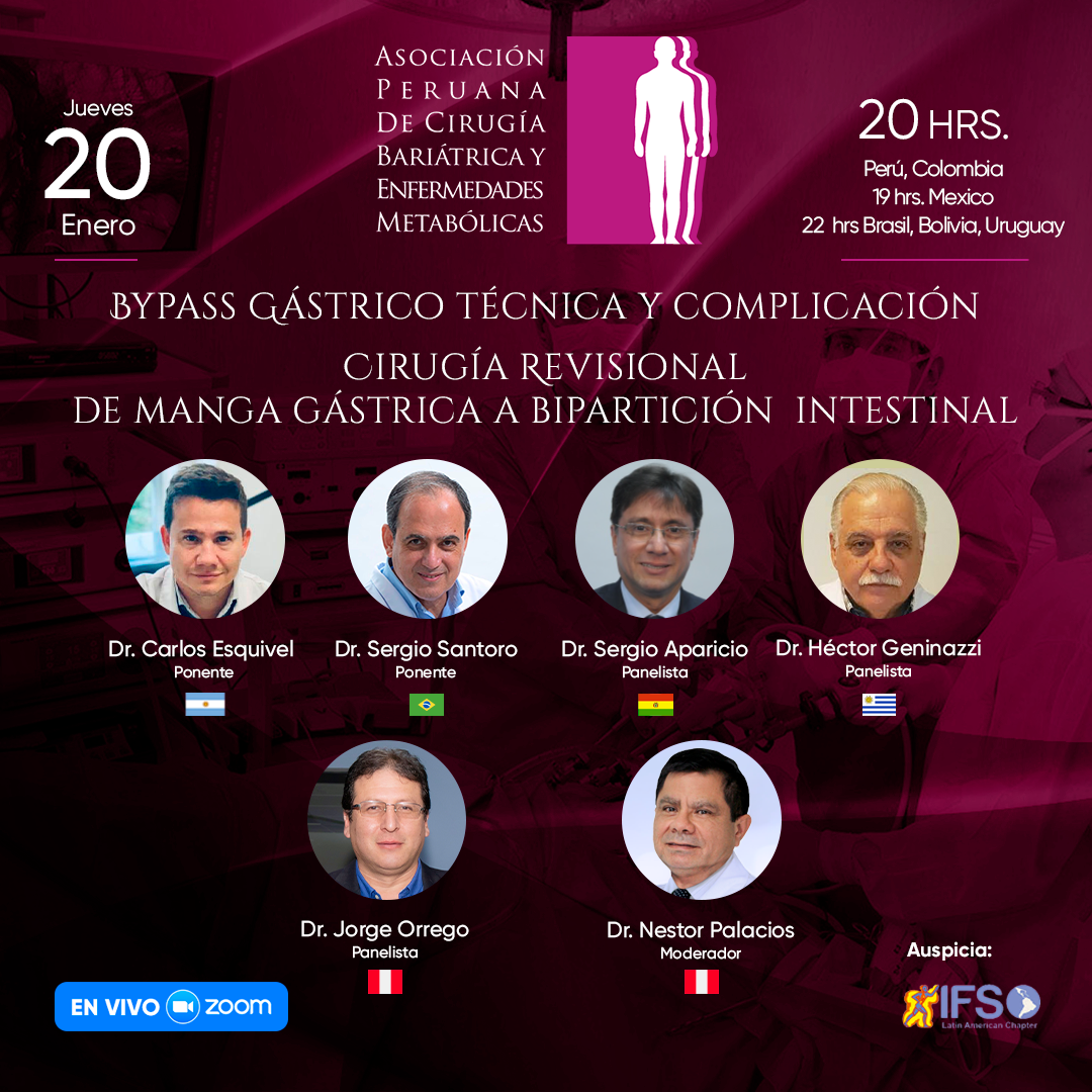 Bypass Gástrico Técnica y Complicación Cirugía - Revisionalde Manga Gástrica a Bipartición  Intestinal