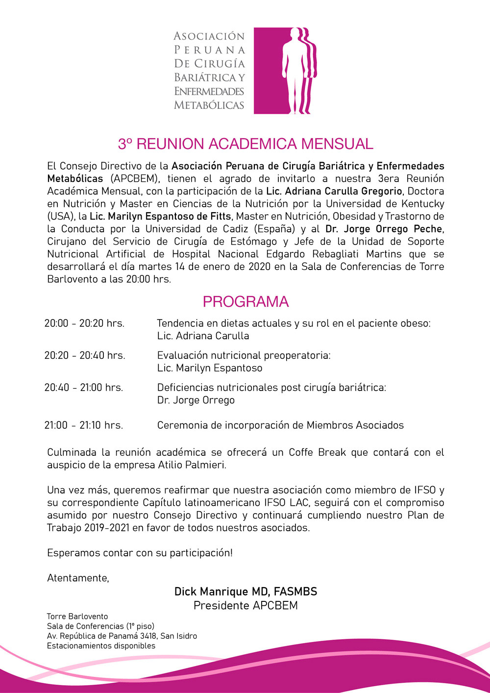 3ra Reunión Académica Mensual